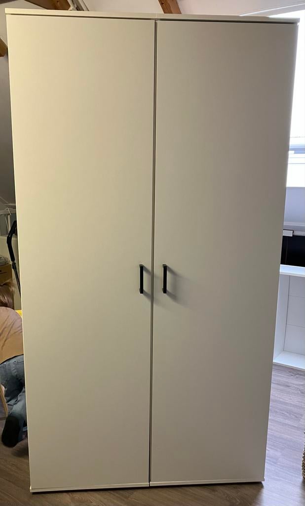 2 Witte kasten met planken, Huis en Inrichting, Kasten | Kledingkasten, Ophalen, Gebruikt, 50 tot 100 cm, 150 tot 200 cm