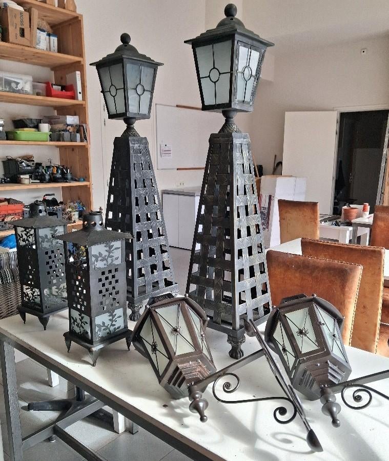 Lantaarns decoratie, Ophalen, Overige materialen, Gebruikt, Zwart