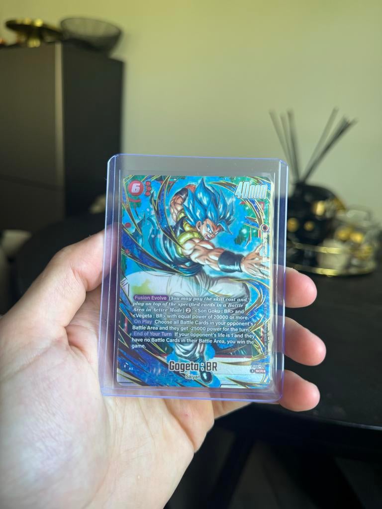 Dragon Ball Super Card Game Gogeta: BR SCR FB09-121 NM, Ophalen of Verzenden, Zo goed als nieuw, Losse kaart