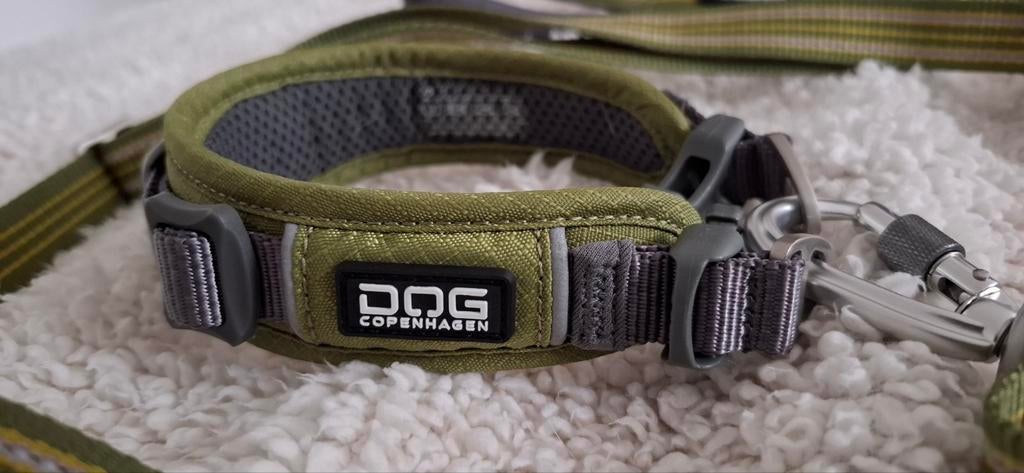 Dog Copenhagen Urban set groen, halsband XS 28-34 cm, 3cm, Ophalen of Verzenden, Zo goed als nieuw