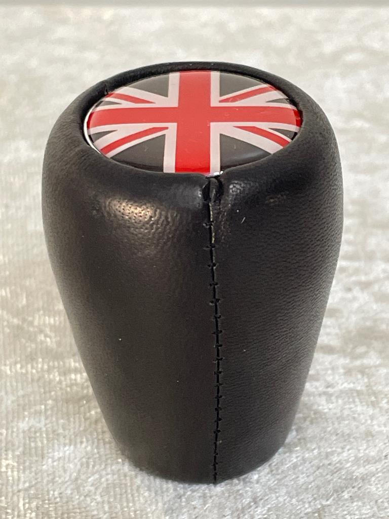 Pookknop leer union jack nieuw, Ophalen of Verzenden, Nieuw