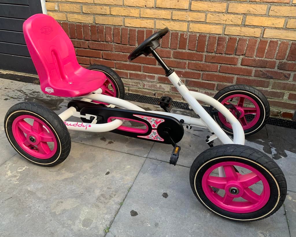 Als nieuw / Berg skelter Buddy meiden roze wit / 3-8 jaar, Ophalen, Zo goed als nieuw, Berg