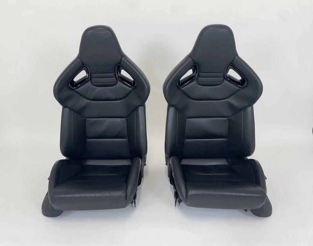 RECARO Autostoelen VW Golf 6 R Leder Zwart, Gebruikt, -, -, Ophalen of Verzenden