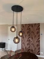 Dimbare hanglamp met 3 glazen bollen, Ophalen, Zo goed als nieuw, Glas, 50 tot 75 cm