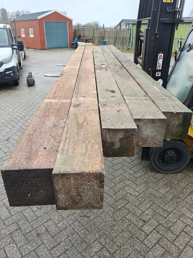 Douglas houten palen balken pergola overkapping, Ophalen of Verzenden, Nieuw, 250 cm of meer, Palen