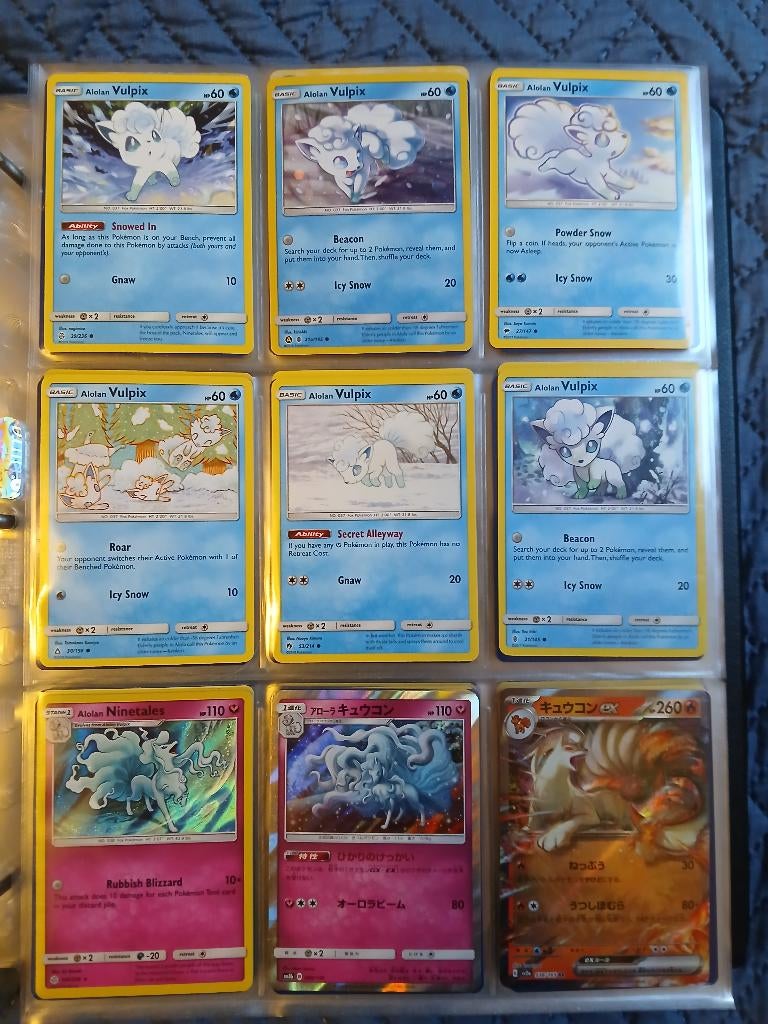 Pokemon kaarten (ninetales, arcanine, houndour, lugia), Ophalen of Verzenden, Gebruikt, Meerdere kaarten