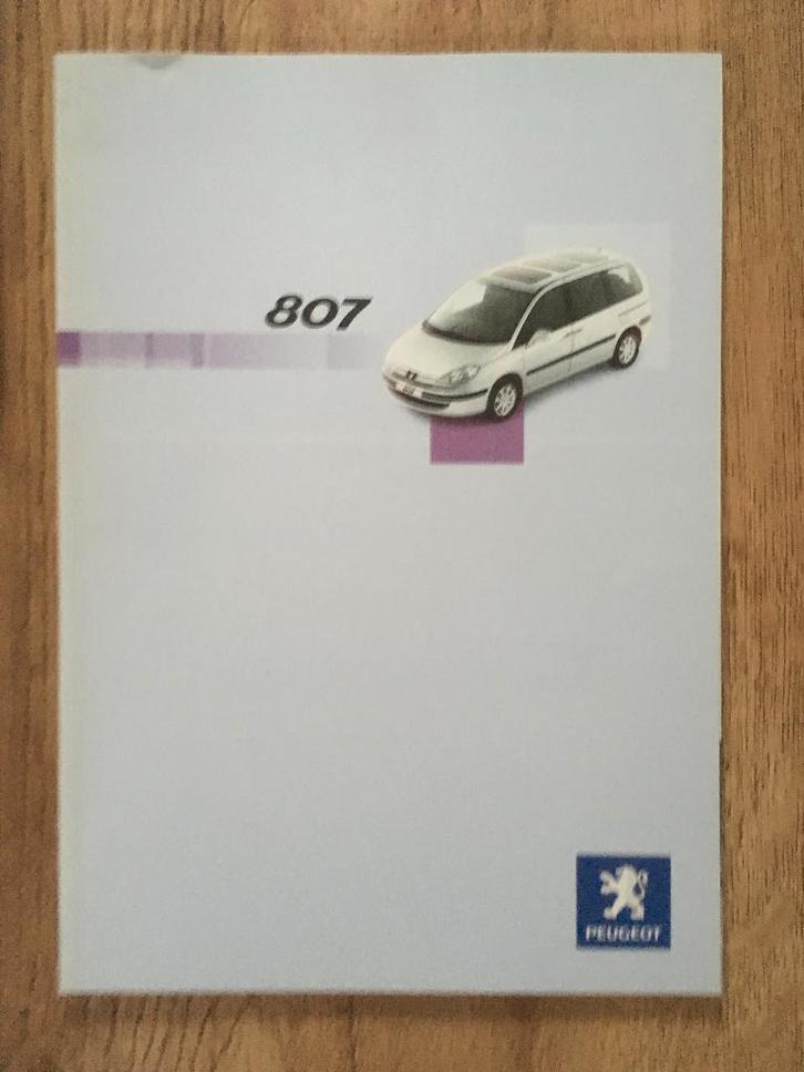 Peugeot 807, Boeken, Auto's | Folders en Tijdschriften, Nieuw, Peugeot, Ophalen of Verzenden