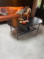 Jysk Hinnerup salontafel zwart ovaal b75 x l120 x h45 cm, Huis en Inrichting, Tafels | Salontafels, Ophalen, 100 tot 150 cm, 50 tot 100 cm