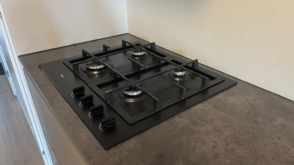 Pelgrim GK4060MAT gaskookplaat 4-pits (inbouw, mat zwart), Ophalen, Gebruikt, 4 kookzones, Inbouw