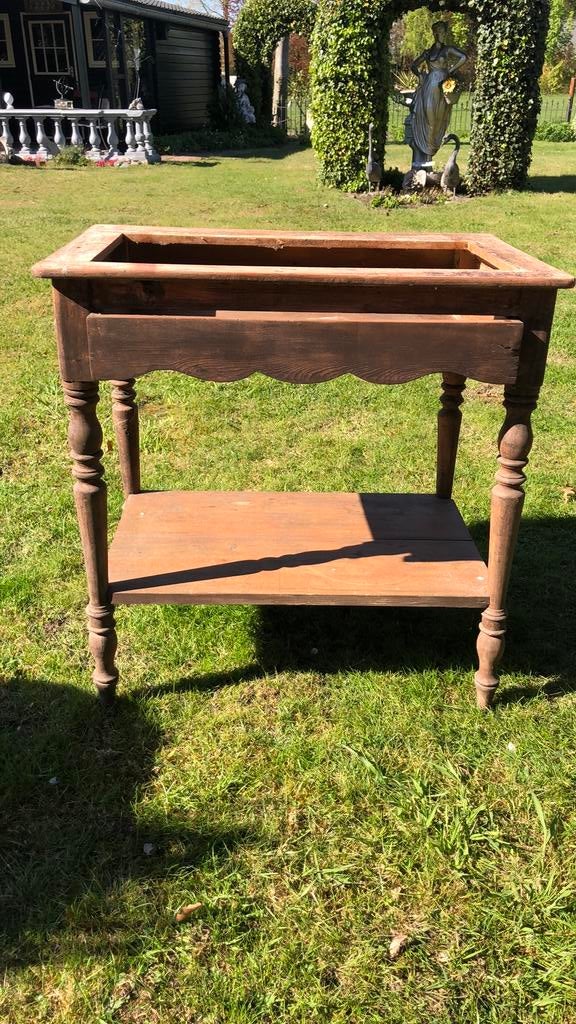 Antiek tafeltje met lade, Ophalen of Verzenden