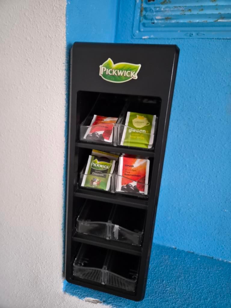 Pickwick theedoos/thee organizer, Huis en Inrichting, Keuken | Keukenbenodigdheden, Ophalen, Gebruikt, Kunststof, Zwart