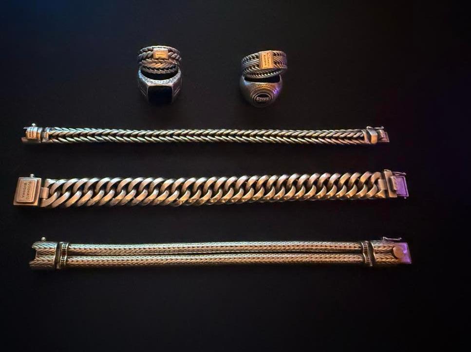 Buddha to Buddha: 5 Ringen & 3 Armbanden (Special Edition), Sieraden, Tassen en Uiterlijk, Armbanden, Ophalen, Gebruikt, Zilver