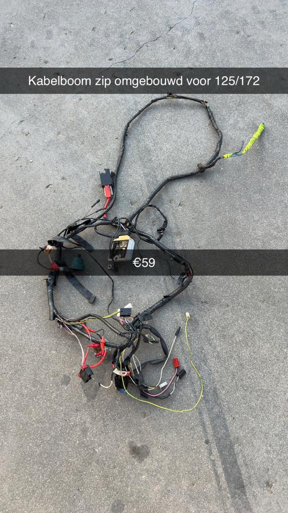 Piaggio Zip 125/172 Kabelboom Omgebouwd, Ophalen of Verzenden, Gebruikt, Overige typen, Piaggio