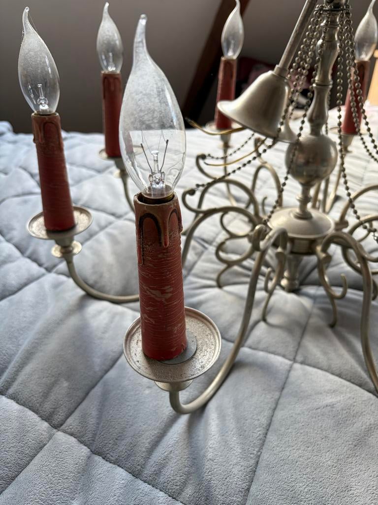 Antieke Kandelaar / Kroonluchter - Klassieke Verlichting, Ophalen, Overige materialen