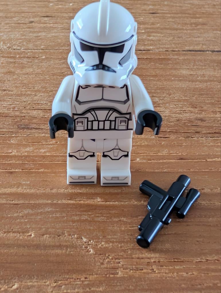 Lego Minifigures Star Wars/ Clone trooper met geweer, Star Wars, Lego, Nieuw, Ophalen of Verzenden