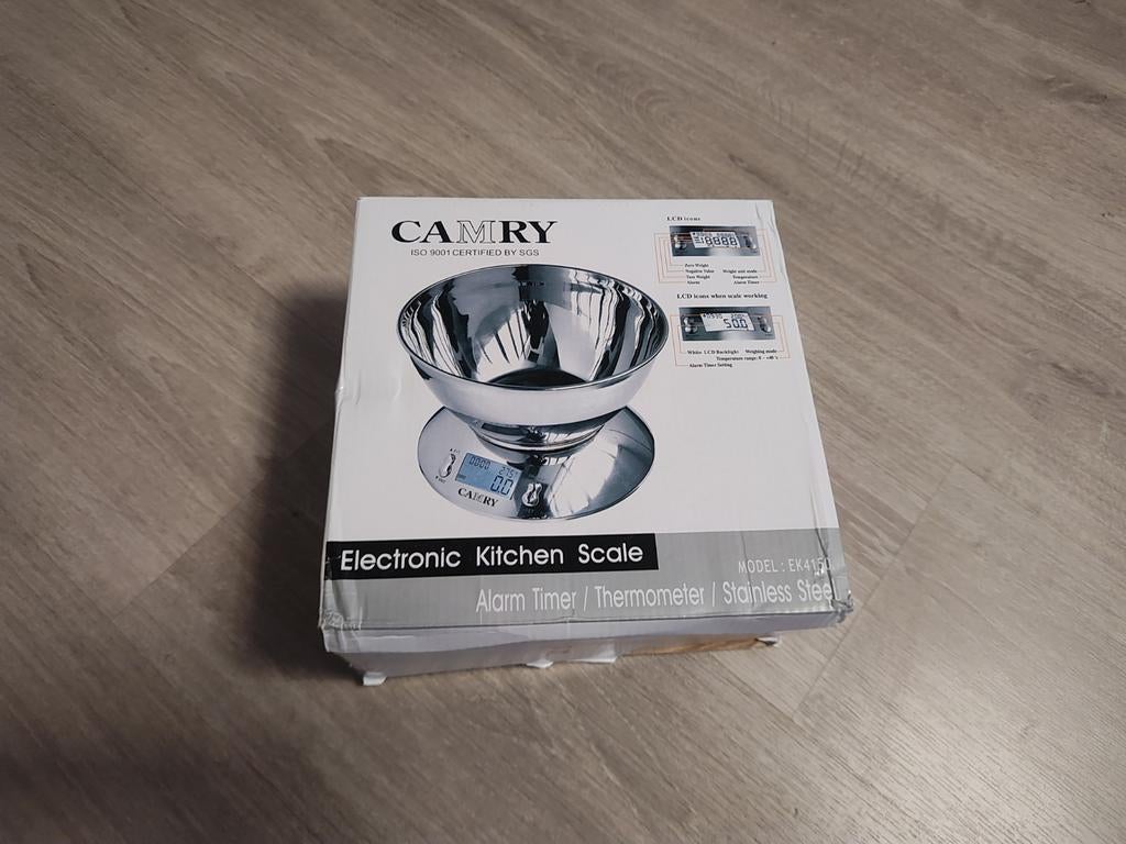 Camry digitale keukenweegschaal met kom, Ophalen of Verzenden, Fijner dan 1 gram, Keukenweegschaal, Minder dan 10 kg