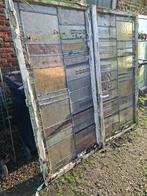 Dubbele deuren met glas in lood, Doe-het-zelf en Verbouw, Kozijnen en Schuifpuien, Ophalen, Overige materialen, Gebruikt, Overige typen