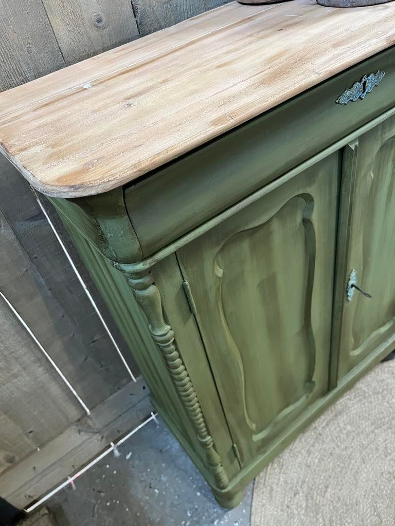 Meidenkast olijf groen, 1 of 2 laden, Ophalen, 25 tot 50 cm, Minder dan 100 cm