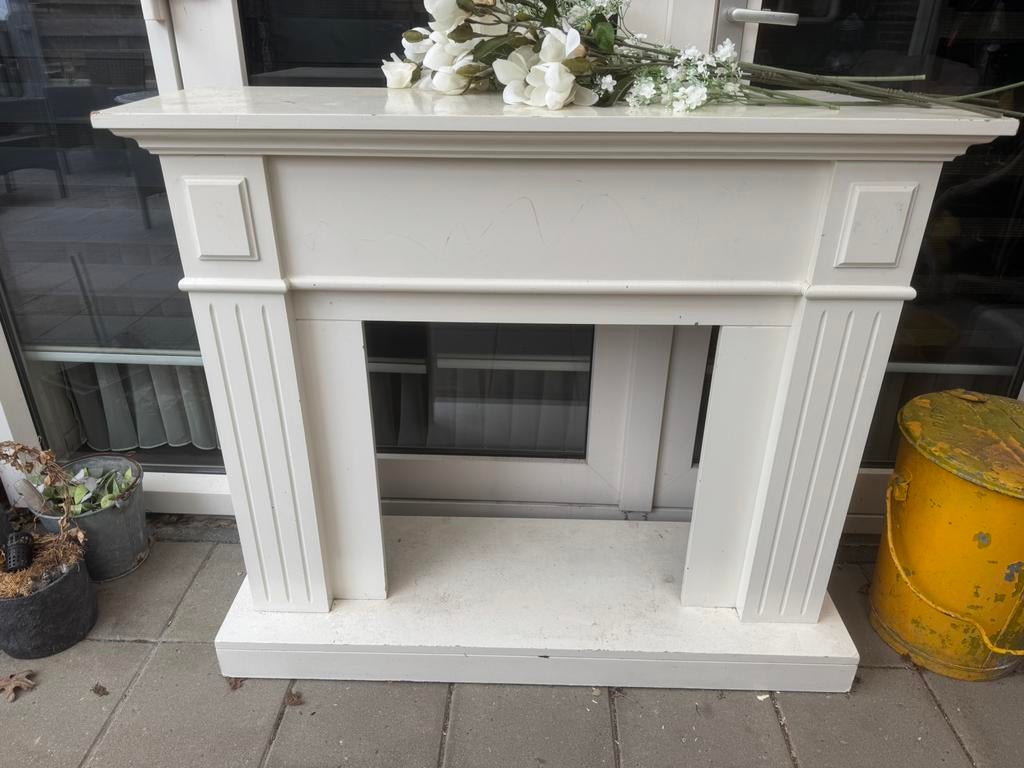 Schouw met ombouw, Ophalen, Elektrische haard, ., Zo goed als nieuw