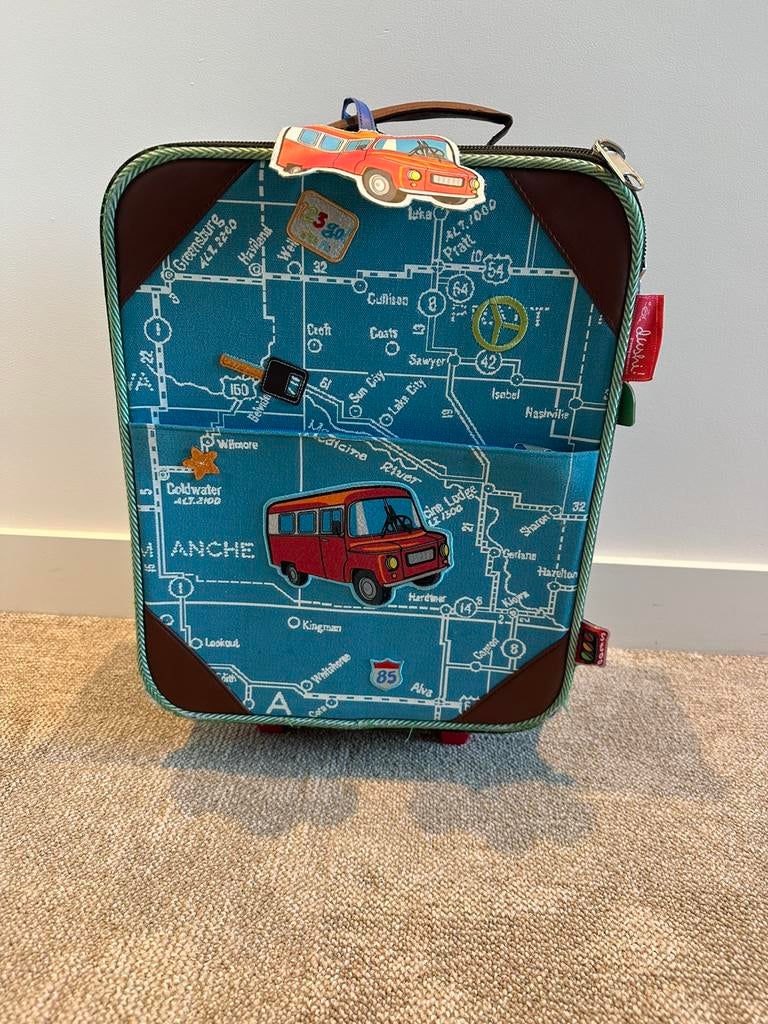 Dushi handbagage trolley b33 x h42 x d16 kinderen, Overige materialen, Wieltjes, Gebruikt, Minder dan 50 cm