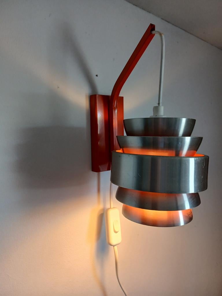 Vintage design Lakro space age wandlamp, Huis en Inrichting, Lampen | Wandlampen, Ophalen of Verzenden, Gebruikt, Metaal, Vintage design Lakro