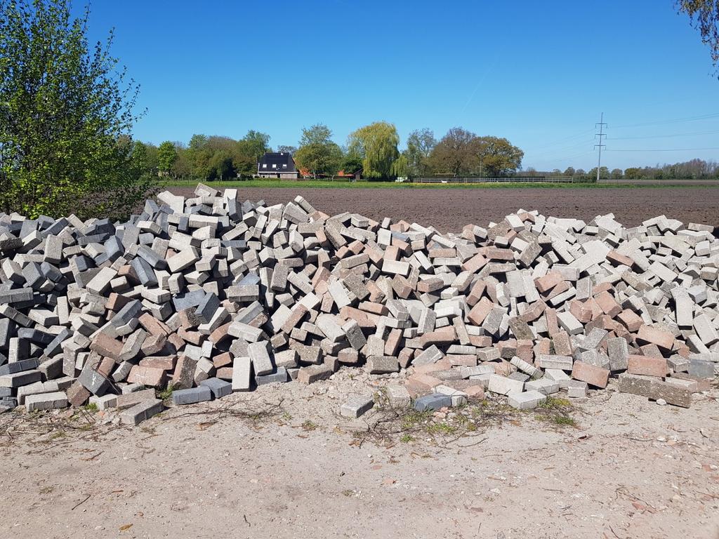 Klinkers gratis afhalen, Tuin en Terras, Ophalen, Beton, Klinkers