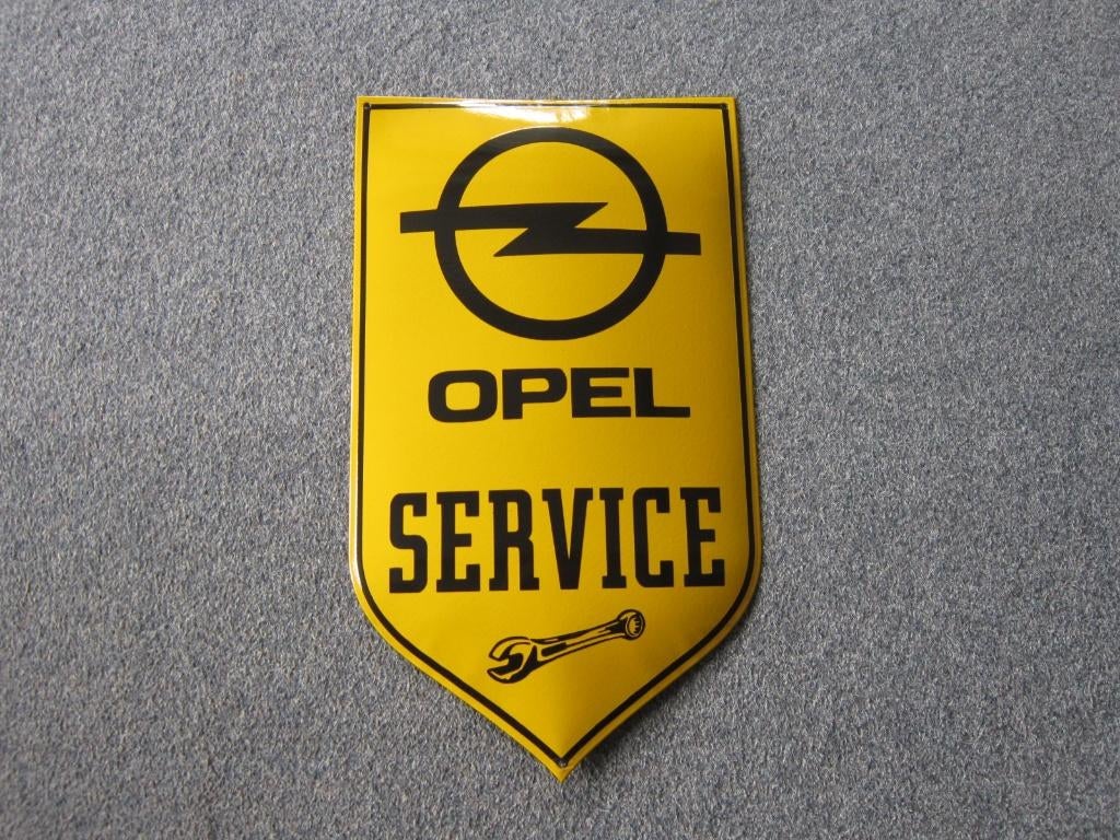 OPEL EMAILLE RECLAMEBORD, Ophalen, Zo goed als nieuw, Reclamebord