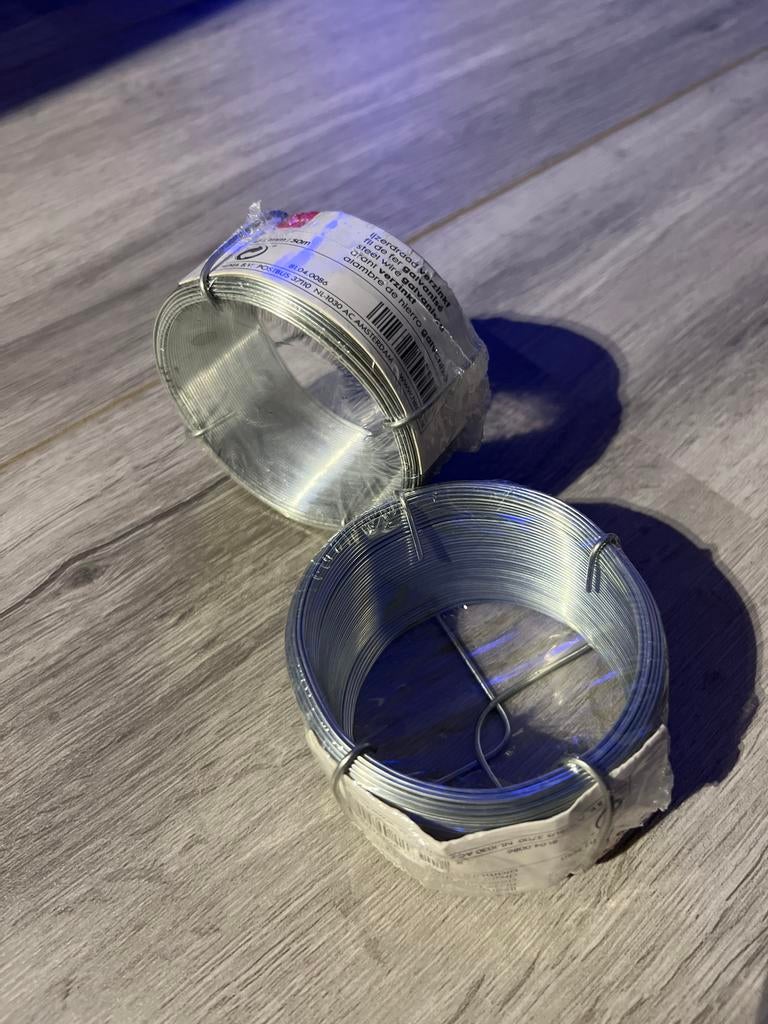 Hema ijzerdraad verzinkt Ø 1.1mm 50m, Ophalen of Verzenden, Nieuw, 50 tot 100 mm, Overige typen