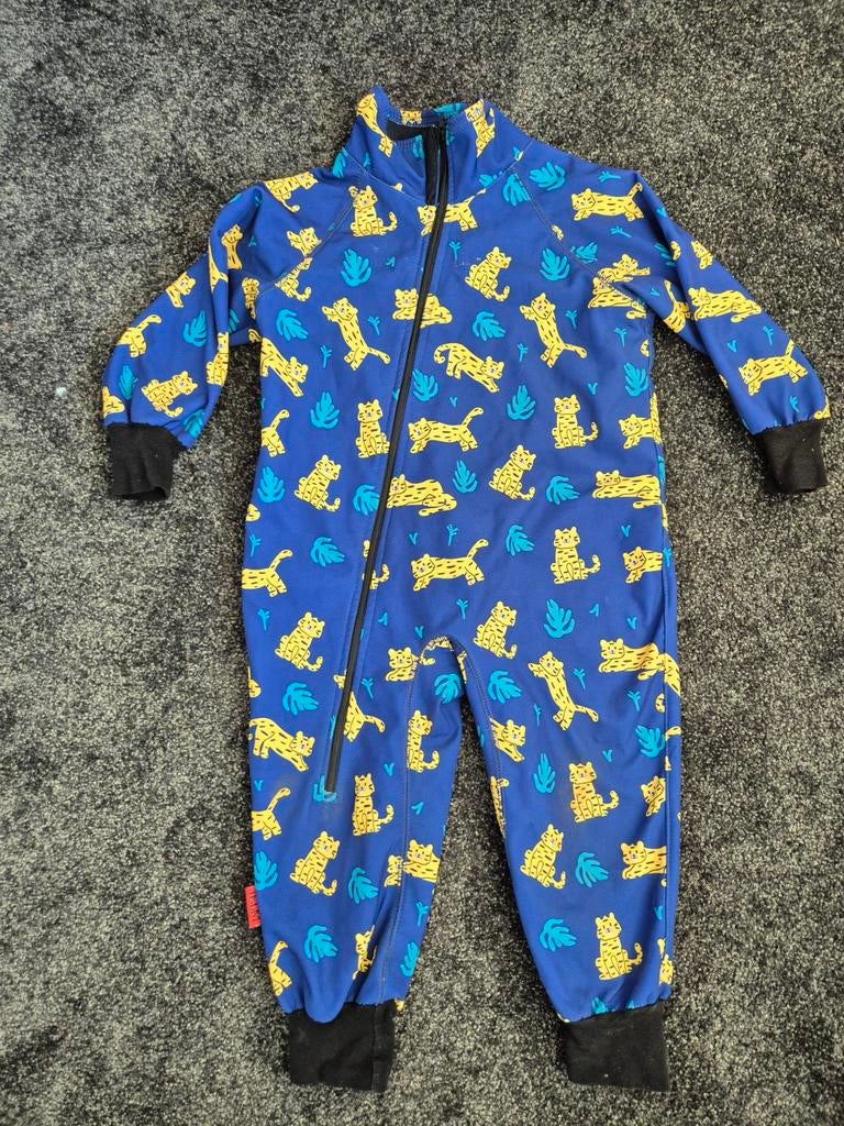 Ielm Buitenspeelpak Maat 98 - Blauw met Tijgers, Kinderen en Baby's, Kinderkleding | Maat 98, Ielm, Jongen of Meisje, Ophalen of Verzenden