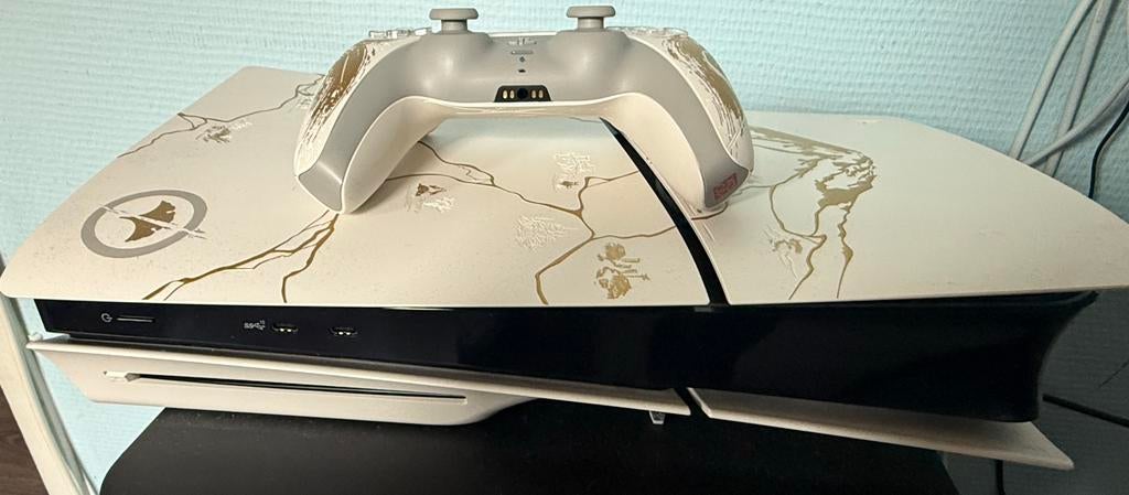 PS5 Slim Disc Ghost of Yotei editie incl garantie, Ophalen of Verzenden, Zo goed als nieuw