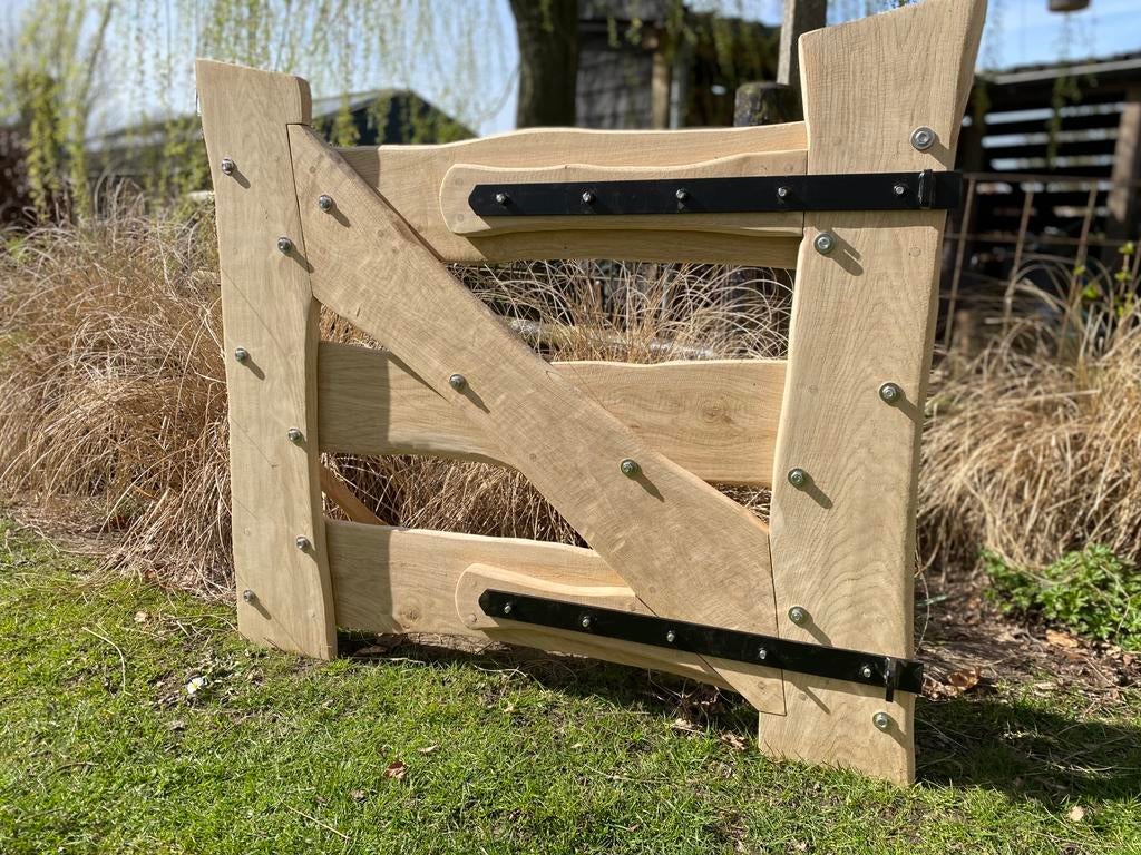 Eikenhouten tuinhekje, looppoortje, toegangspoort, hekwerk, Tuin en Terras, Tuinhekken en Hekwerk, Ophalen of Verzenden, Nieuw