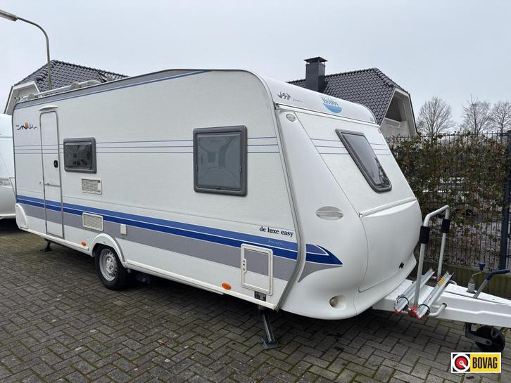 Hobby De Luxe 500 KFME Mover, Caravans en Kamperen, Caravans, Bedrijf, tot en met 5, 1000 - 1250 kg, Overige, Hobby, Dwars-stapelbed