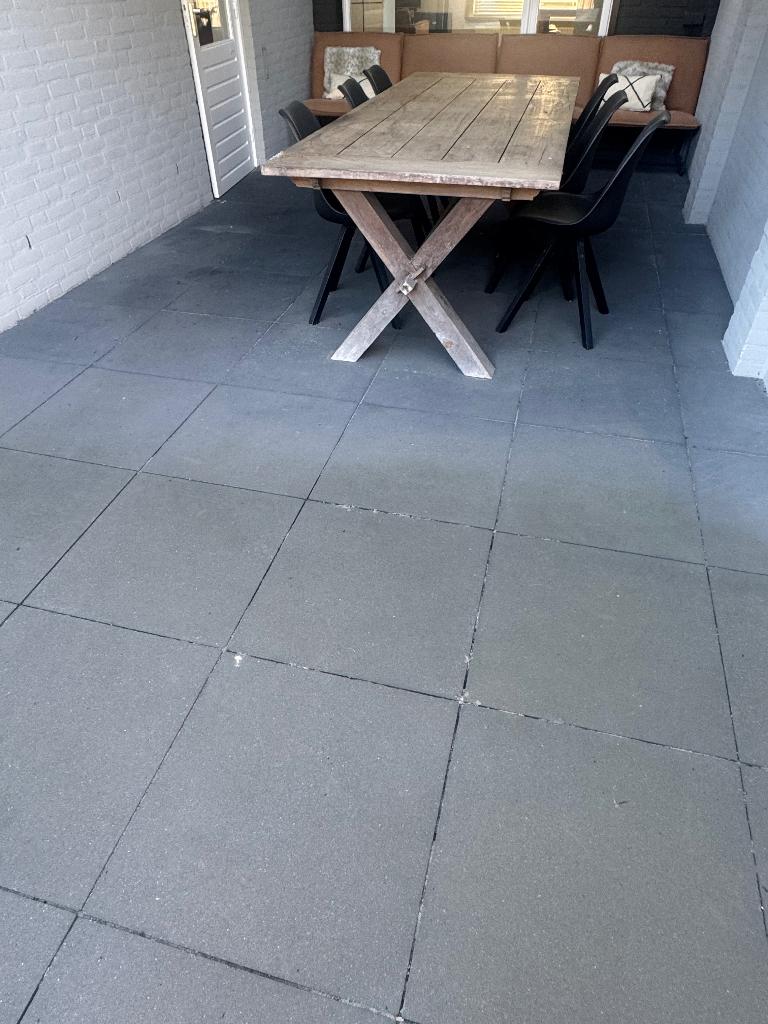 Tegels terras, Ophalen, Gebruikt