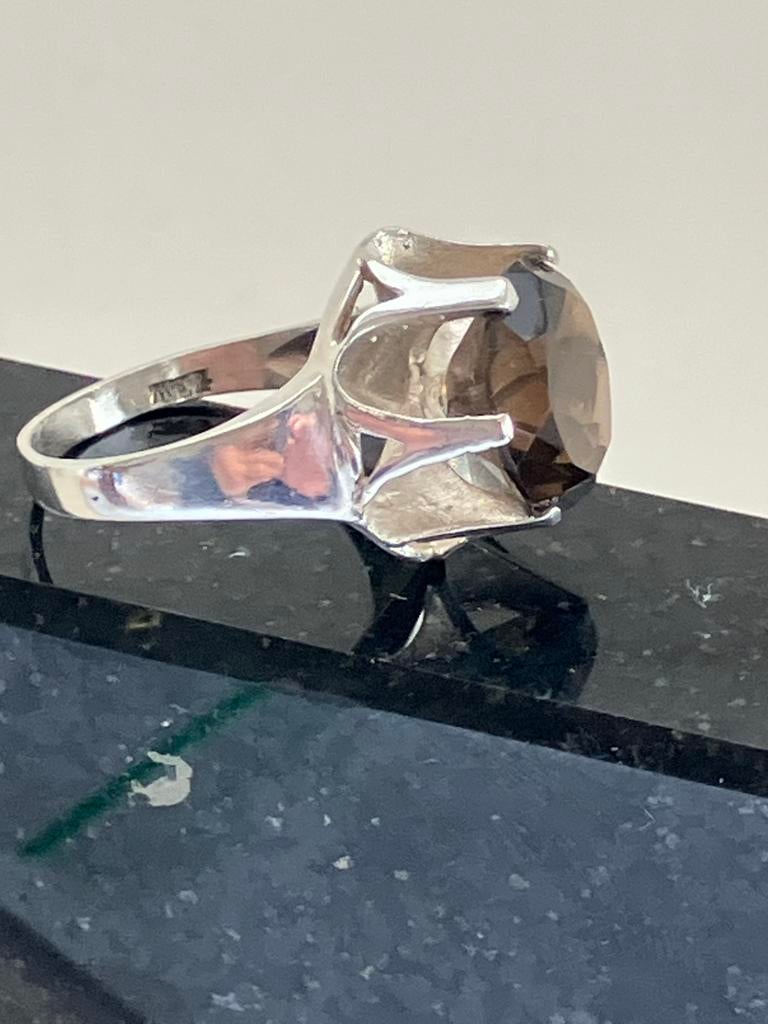 Deens design ring, Ophalen of Verzenden, Zo goed als nieuw, 17 tot 18, Dame