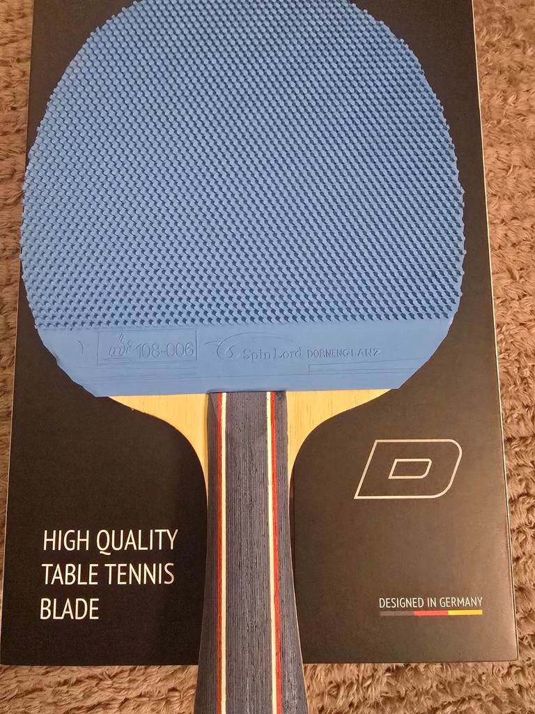 Donic Defplay Inner carbon met Twee nieuwe rubbers, Sport en Fitness, Tafeltennis, Ophalen of Verzenden, Nieuw, Net, Batje(s) of Balletje(s)