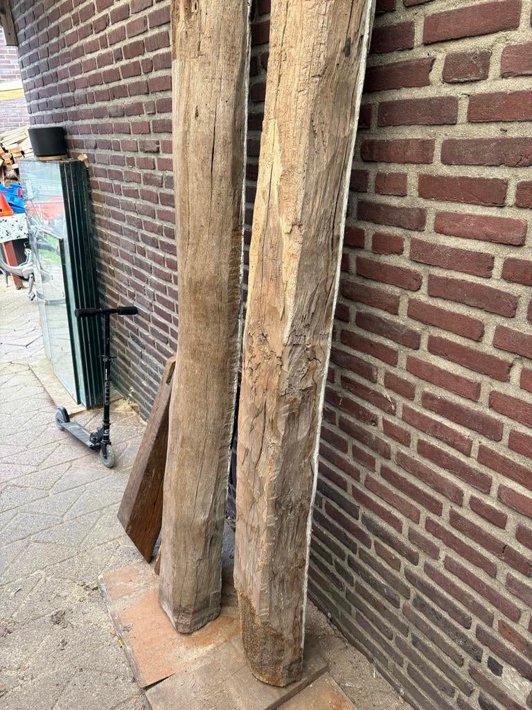 Oud Eiken spant / sier balken, Doe-het-zelf en Verbouw, Ophalen, Gebruikt, Vloerdelen of -planken, 10 m² of meer