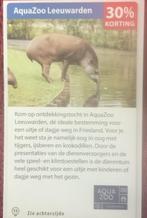 AquaZoo Dierentuin Leeuwarden Voordeelbon, Tickets en Kaartjes, Drie personen of meer, Dierentuinbon