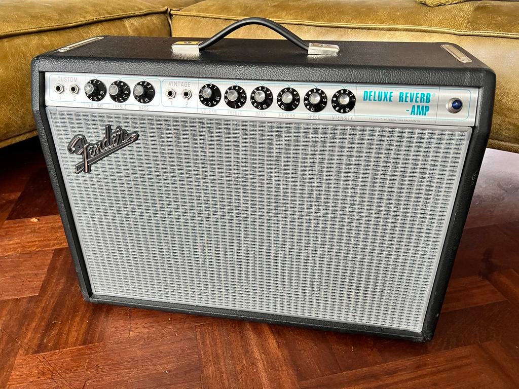 Fender '68 Custom Deluxe Reverb, Muziek en Instrumenten, Versterkers | Bas en Gitaar, Zo goed als nieuw, Gitaar, Minder dan 50 watt
