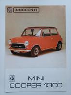 (Innocenti) Mini Cooper 1300 brochure, Ophalen of Verzenden, Gelezen, Overige merken
