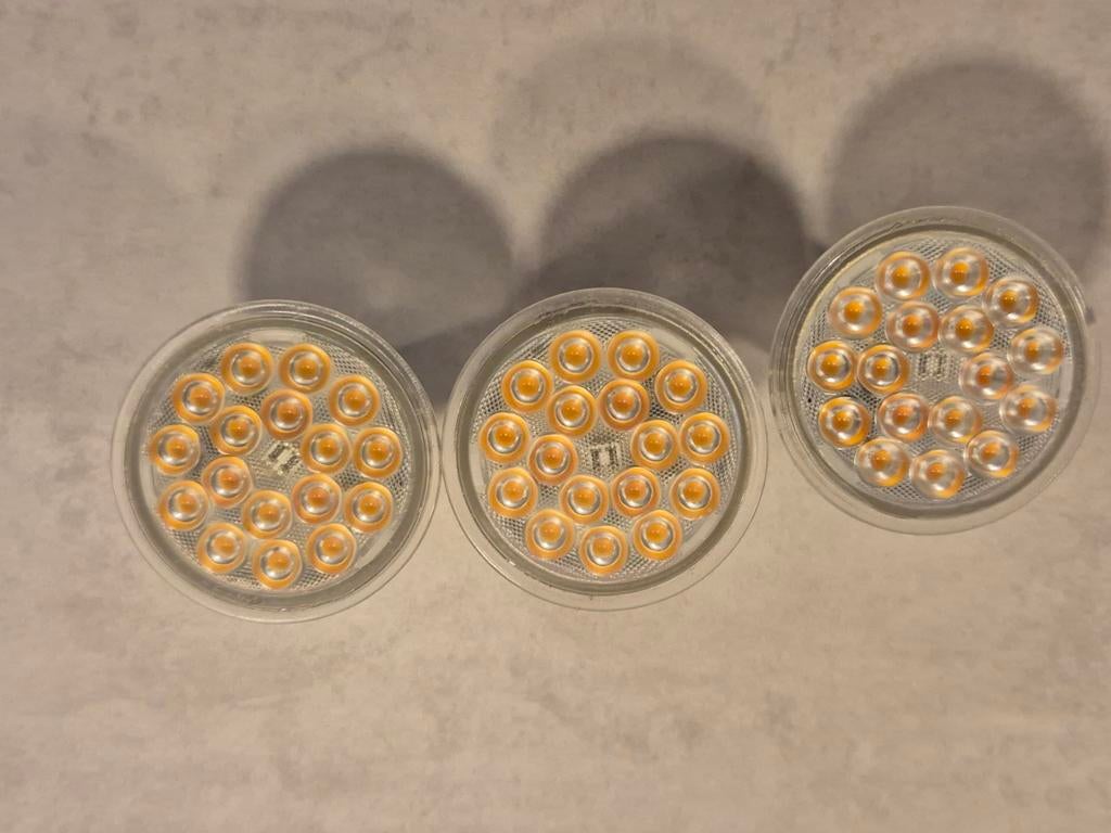 ✅ 3x Ikea SOLHETTA GU10 ledlampen, dimbaar (NIEUW), Led-lamp, Minder dan 30 watt, Soft of Flame, Overige fittingen