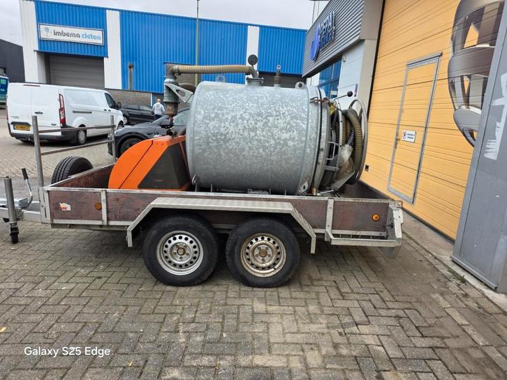 Zuigwagen Tandemasser 1200 liter, Zakelijke goederen, Machines en Bouw | Overig, Ophalen of Verzenden