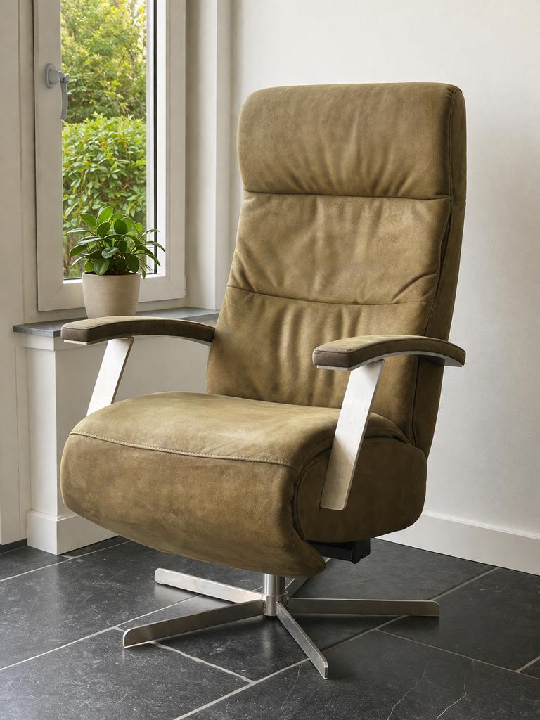 Prominent relax fauteuil / sta op stoel, Ophalen of Verzenden, Zo goed als nieuw, Minder dan 75 cm, 50 tot 75 cm