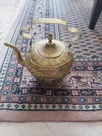 Antieke Engelse theepot van geel koper, Antiek en Kunst, Ophalen