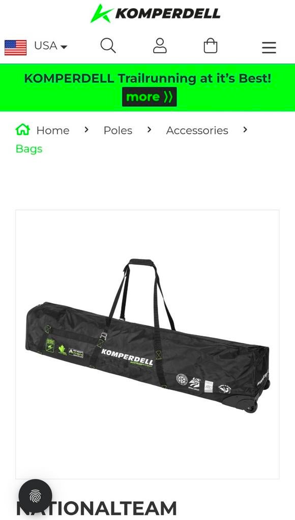 Kompordell ski bag. Brand new, used only one time., Ophalen of Verzenden, Zo goed als nieuw, Overige aantallen, Overige merken