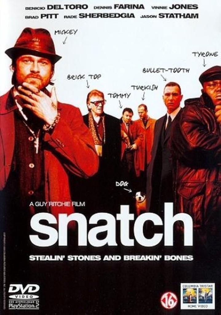 DVD Snatch (Guy Ritchie, Brad Pitt, Benicio Del Toro), Cd's en Dvd's, Dvd's | Thrillers en Misdaad, Zo goed als nieuw, Maffia en Misdaad