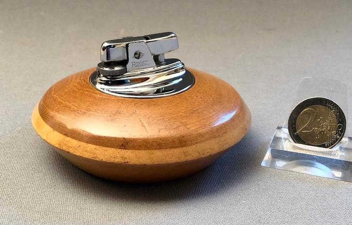 Vintage Ronson Tafelaansteker (Gas) in Vliegende Schotelvoet, Verzamelen, Rookartikelen, Aanstekers en Luciferdoosjes, Gebruikt