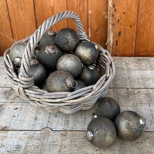 Kerstbal Ø 7 cm heksenbal 'Soda' lijn dik glas PRIJS STUK, Diversen, Kerst, Ophalen of Verzenden, Zo goed als nieuw