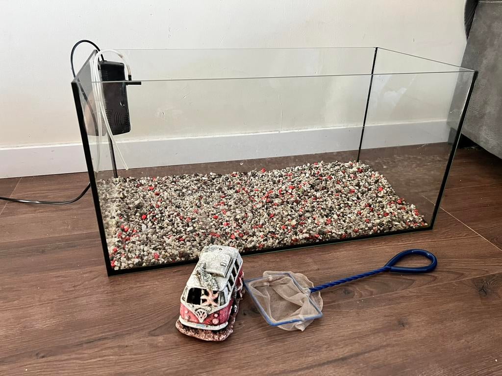 Aquarium marina, Dieren en Toebehoren, Vissen | Aquaria en Toebehoren, Gebruikt, Grind, Zand of Voedingsbodem, Pomp, Overige merken