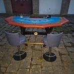 Unieke Black Jack Poker tafel met 7 krukken, Ophalen