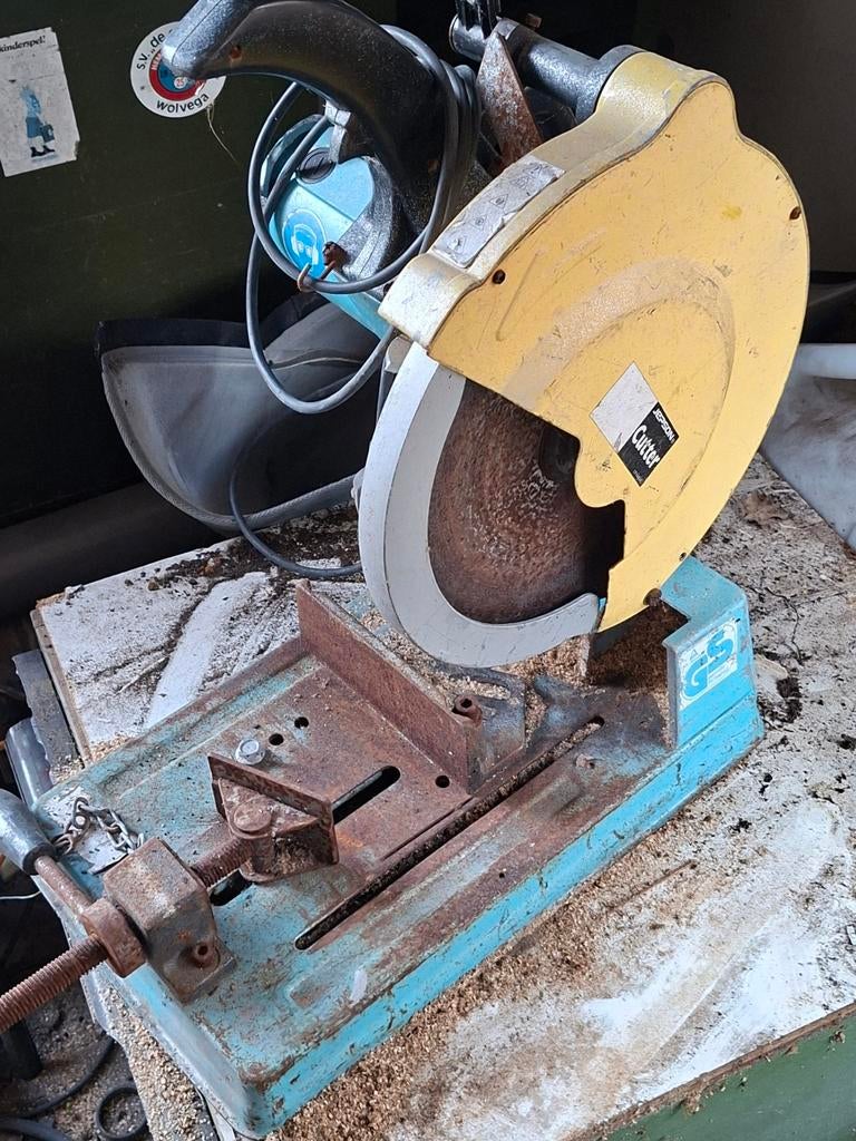 Jepson Cutter Afkortzaag - Krachtige Zaagmachine, Gebruikt, 70 mm of meer, Ophalen of Verzenden, Afkortzaag